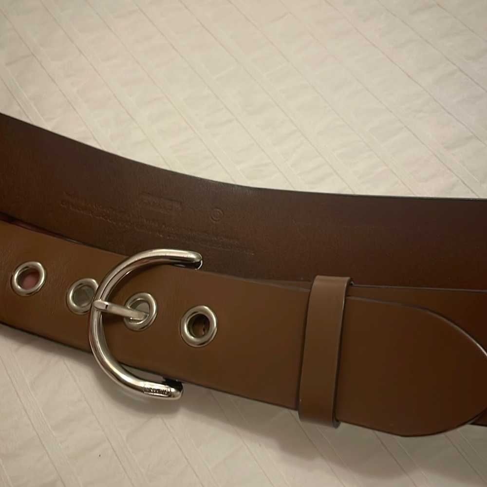 Coach Factory leather belt! Medium brown